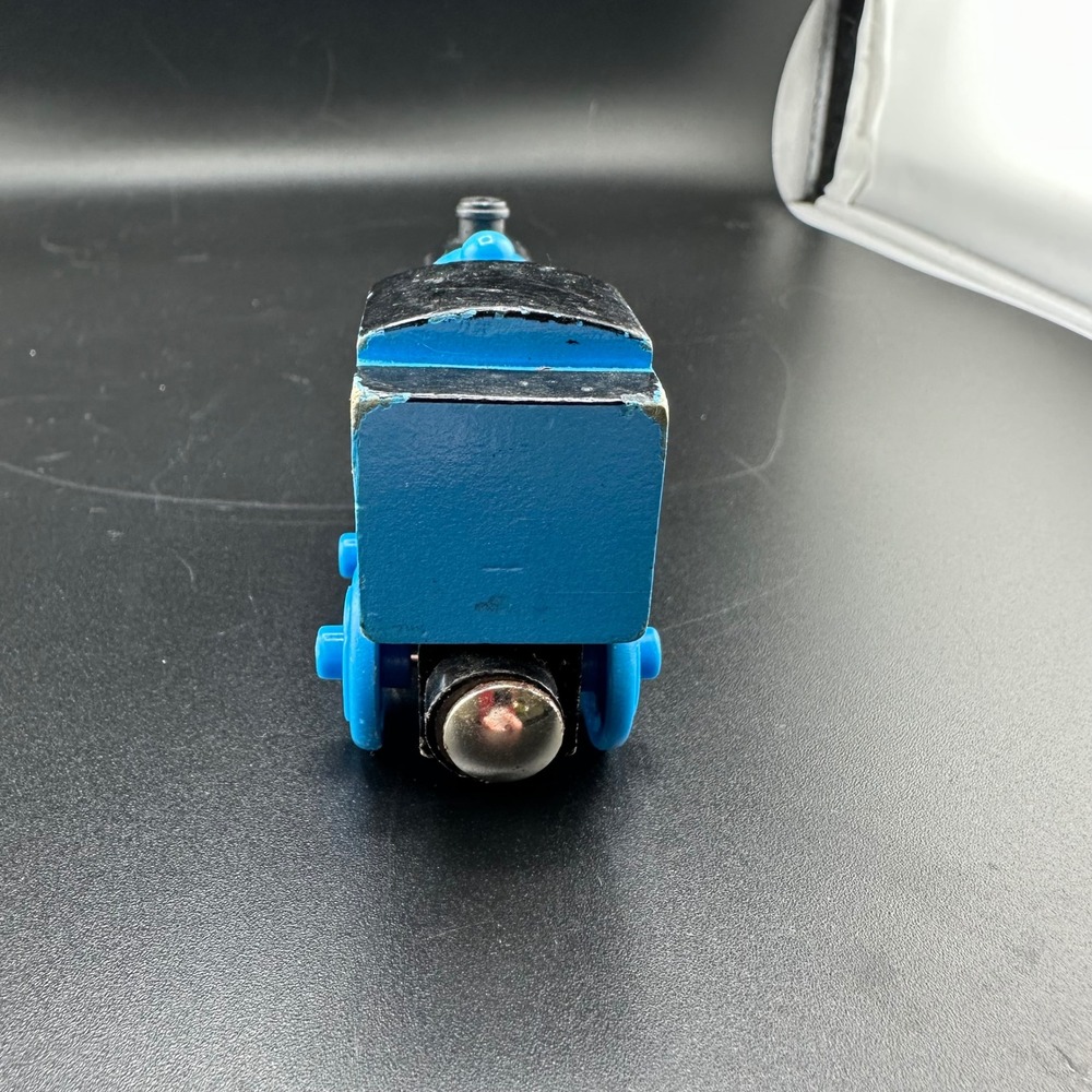 Thomas the Tank Engine Wooden Railway Train 2002 Gullane Blue No 1 Magnetic Toy - Picture 10 of 15